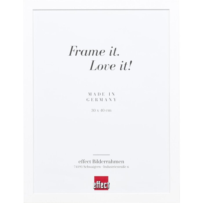 Telaio effetto legno profilo 2210 bianco 59,4x84,1 cm vetro normale
