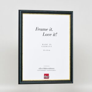Effetto cornice in legno profilo 21 blu 59,4x84,1 cm vetro normale