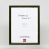 Cornice in legno effetto Profilo 21 verde 59,4x84,1 cm Vetro antiriflesso