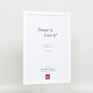 Telaio effetto legno profilo 2210 bianco 59,4x84,1 cm vetro antiriflesso