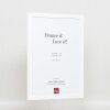 Telaio effetto legno profilo 2210 bianco 59,4x84,1 cm vetro antiriflesso