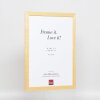 Telaio effetto legno profilo 2210 naturale 59,4x84,1 cm vetro antiriflesso