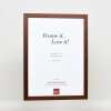 Telaio in legno effetto profilo 2210 marrone scuro 59,4x84,1 cm vetro antiriflesso