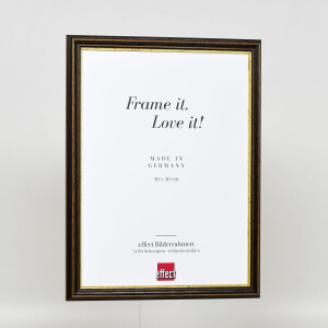 Telaio in legno effetto profilo 21 noce marrone 59,4x84,1 cm vetro acrilico