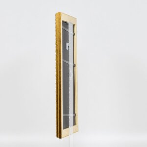 Effetto legno Cornice barocca Profilo 37 oro antico 59,4x84,1 cm Vetro acrilico