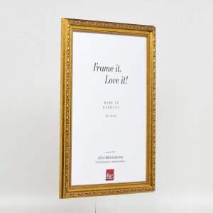 Effetto legno Cornice barocca Profilo 37 oro antico 59,4x84,1 cm Vetro acrilico