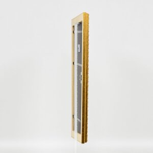 Effetto legno Cornice barocca Profilo 37 oro antico 59,4x84,1 cm Vetro acrilico