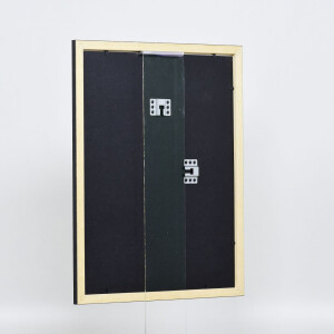 Effetto cornice in legno profilo 2210 nero 59,4x84,1 cm vetro museale
