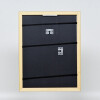 Effetto cornice in legno profilo 21 noce marrone 59,4x84,1 cm vetro museale