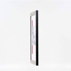 Cornice deffetto 2319 argento antico 59,4x84,1 cm vetro museale