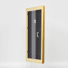 Effetto cornice barocca in legno profilo 37 oro antico 59,4x84,1 cm vetro museale