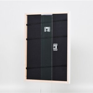 Telaio effetto legno profilo 2070 vetro museo 59,4x84,1 cm bianco
