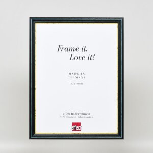 Telaio effetto legno profilo 21 blu 60x60 cm vetro normale
