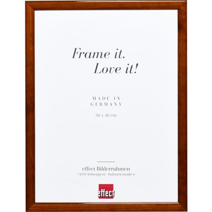 Effetto Telaio in legno Profilo 89 marrone scuro 60x60 cm vetro normale