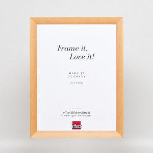 Telaio in legno effetto Top N betulla 60x60 cm vetro antiriflesso