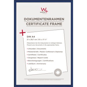 Cornice di plastica new lifestyle - 21x29,7 cm - blu -...