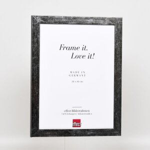 Cornice effetto 2312 argento lucido 60x60 cm vetro acrilico