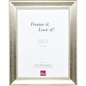Telaio effetto legno profilo 95 argento 60x60 cm vetro...