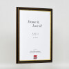 Cornice in legno effetto profilo 21 marrone noce 60x60 cm vetro museo