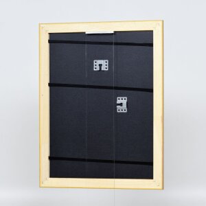 Effetto cornice barocca in legno profilo 37 oro antico 60x60 cm vetro museale