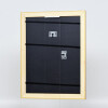 Effetto cornice barocca in legno profilo 37 oro antico 60x60 cm vetro museale