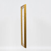 Effetto cornice barocca in legno profilo 37 oro antico 60x60 cm vetro museale