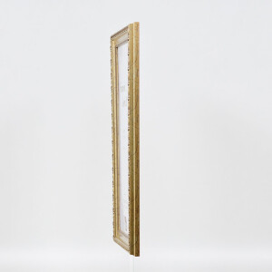 Cornice barocca effetto legno profilo 37 argento antico 60x60 cm vetro museo