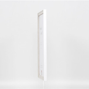 Telaio effetto legno profilo 2070 vetro museo 60x60 cm bianco