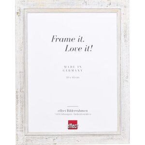 Cornice ad effetto in legno massiccio 2240 bianco 60x60...