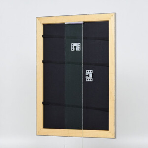 Effetto telaio in legno Profilo 94 argento 60x80 cm Vetro normale