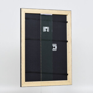 Telaio effetto legno profilo 94 nero 60x80 cm vetro acrilico