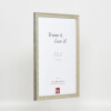 Telaio effetto legno profilo 2070 vetro acrilico 60x80 cm argento