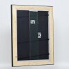 Telaio effetto legno profilo 95 nero 60x80 cm vetro antiriflesso