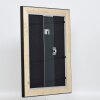 Telaio effetto legno profilo 95 nero 60x80 cm vetro antiriflesso