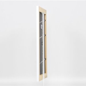 Effetto Telaio in legno massiccio Profilo 30 bianco 60x80 cm Vetro Museum