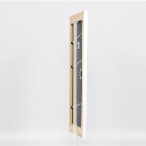 Effetto Telaio in legno massiccio Profilo 30 bianco 60x80 cm Vetro Museum