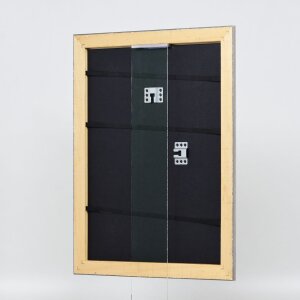 Telaio effetto legno profilo 94 argento 60x90 cm vetro antiriflesso