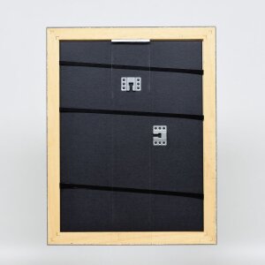 Telaio effetto legno profilo 94 argento 60x90 cm vetro antiriflesso