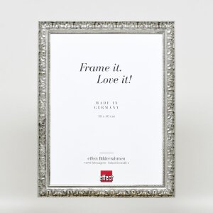 Telaio effetto legno profilo 94 argento 60x90 cm vetro antiriflesso