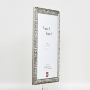 Telaio effetto legno profilo 94 argento 60x90 cm vetro antiriflesso