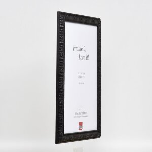 Telaio effetto legno profilo 94 nero 60x90 cm vetro antiriflesso