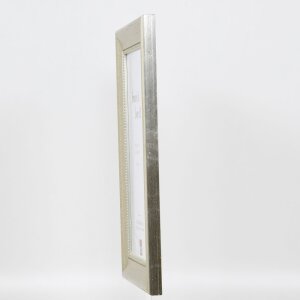 Telaio effetto legno profilo 95 argento 60x90 cm vetro antiriflesso