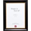 Telaio effetto legno profilo 95 nero 60x90 cm vetro antiriflesso