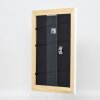 Effetto cornice in legno massiccio profilo 30 bianco 60x90 cm vetro museale