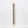 Effetto cornice in legno massiccio profilo 30 bianco 60x90 cm vetro museale