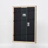 Cornice in legno effetto profilo 2070 vetro Museum 60x90 cm argento