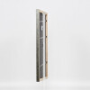 Cornice in legno effetto profilo 2070 vetro Museum 60x90 cm argento
