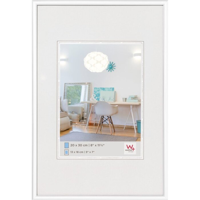 Cornice in plastica new lifestyle - 30x40 cm - bianco