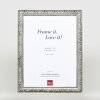 Telaio effetto legno profilo 94 argento 61x91,5 cm vetro normale