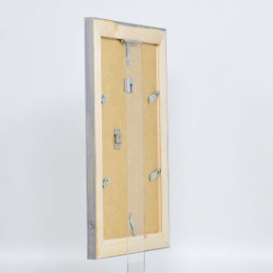 Cornice in legno massiccio effetto 2240 grigio 61x91,5 cm vetro normale